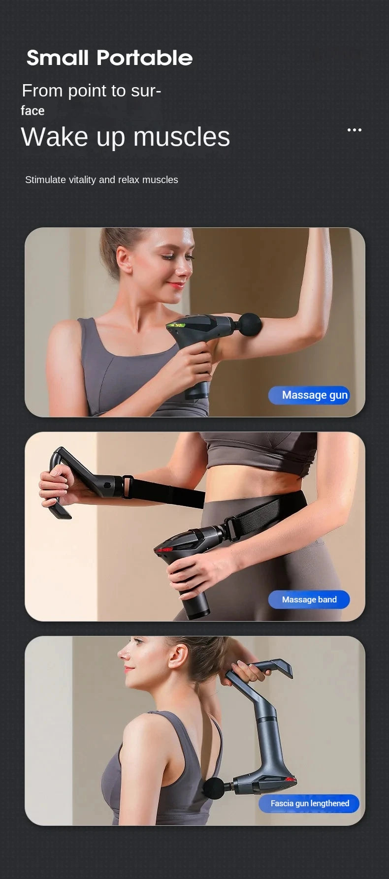 Long-handle Electric Massage Gun